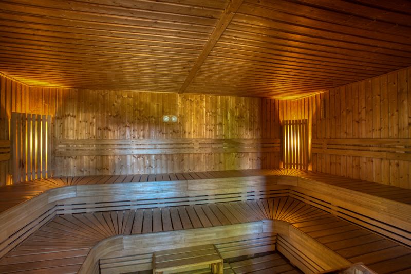 De houten sauna