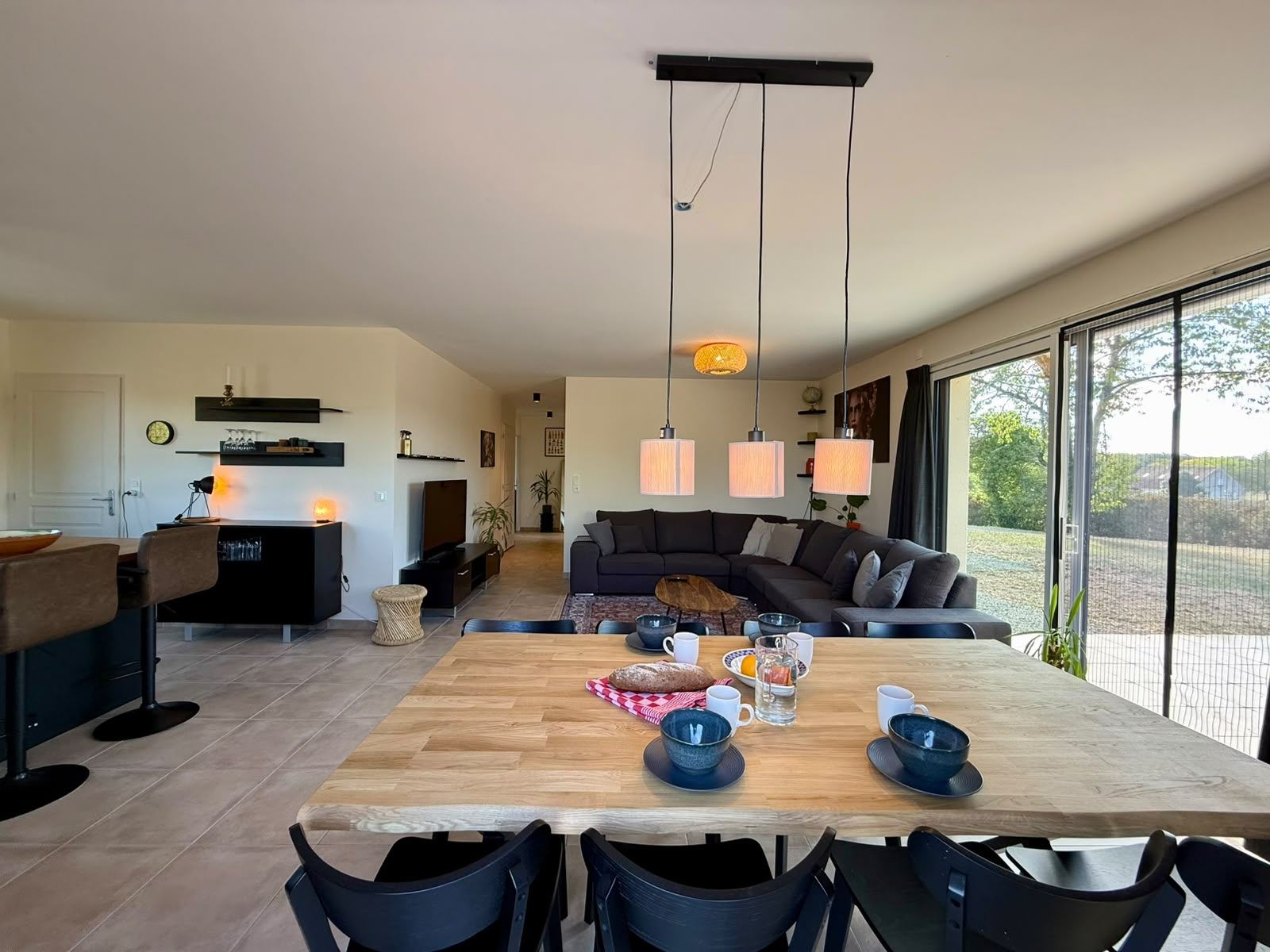 De eettafel in de gîte
