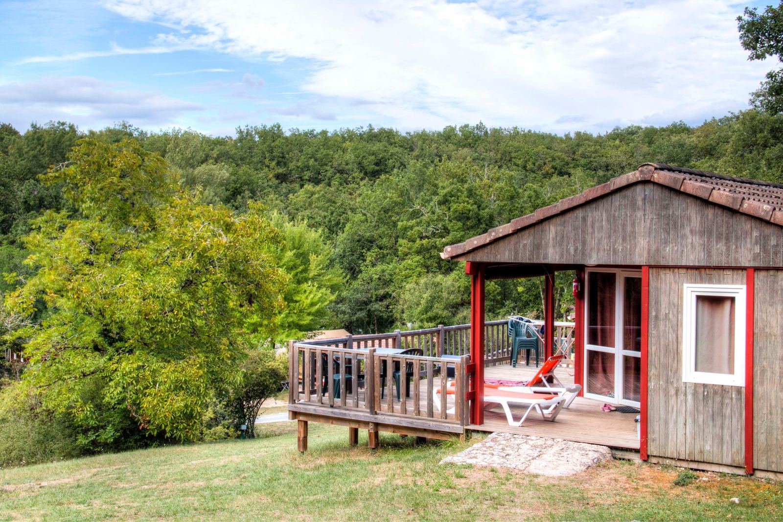Chalet La Biche met terras