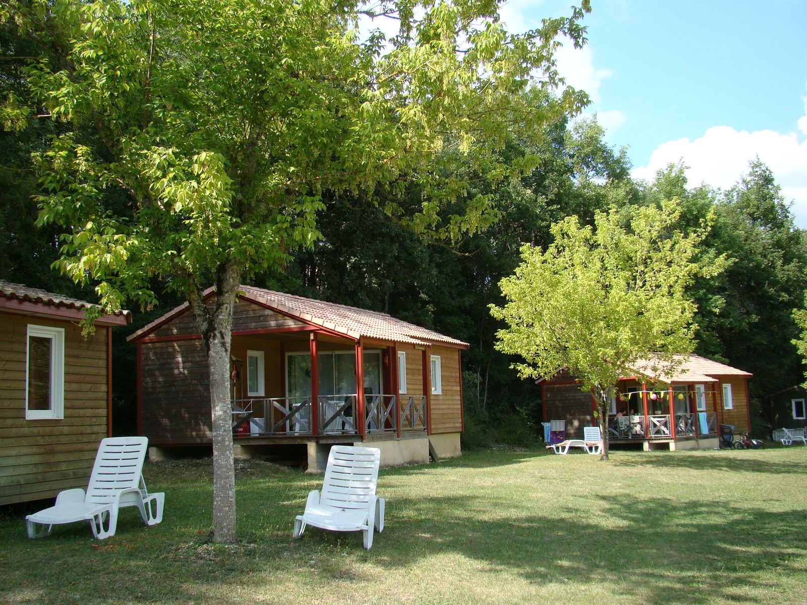 Veranda van een chalet type 2